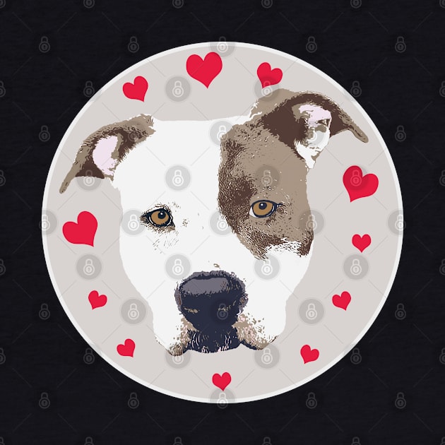 Pitbull Love by Rosemarie Guieb Designs